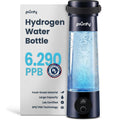 Hydrogen Water Bottle Generator | 17 OZ | UP to 6,290 PPB H2 Molecular Hydrogen | SPE/PEM Electrolysis | Ergonomic Handle | Dual-Mode | 2200 mAh Battery | Certified by H2 Analytics | Brown