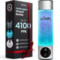 Hydrogen Water Bottle Generator - Up to 4100+ PPB Molecular Hydrogen Infusion - SPE/PEM Technology - Certified H2 Generator - Rechargeable - Extended Warranty - 10 oz (Turquoise)